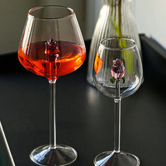 Rose Wine Glass