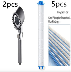 3-Mode High-Pressure Shower Head with Portable Filter