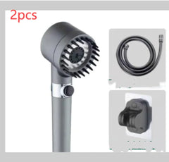 3-Mode High-Pressure Shower Head with Portable Filter