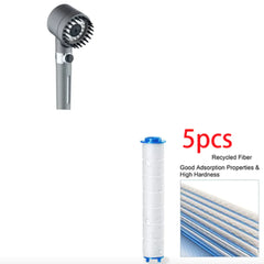 3-Mode High-Pressure Shower Head with Portable Filter